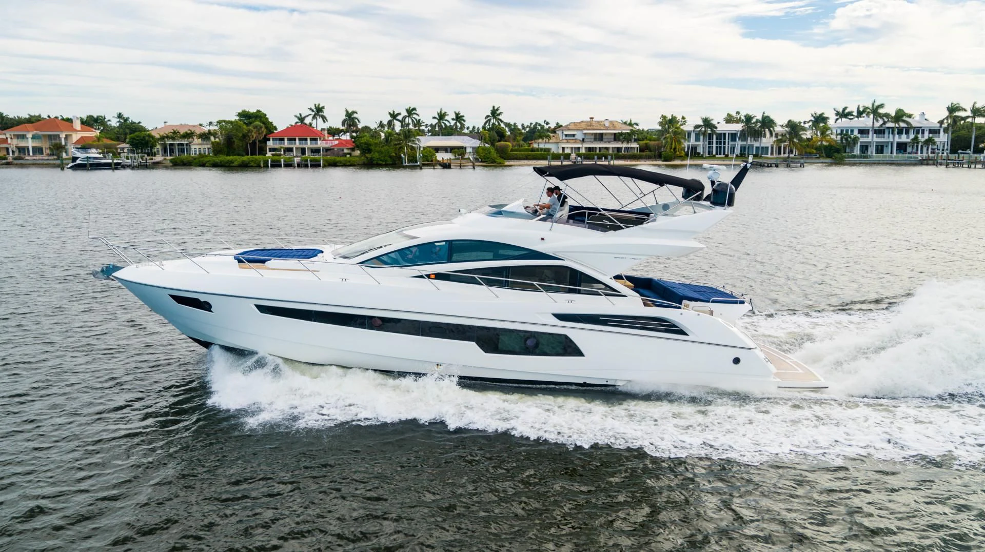 a white boat on the water aboard SUBMARINO Yacht for Sale