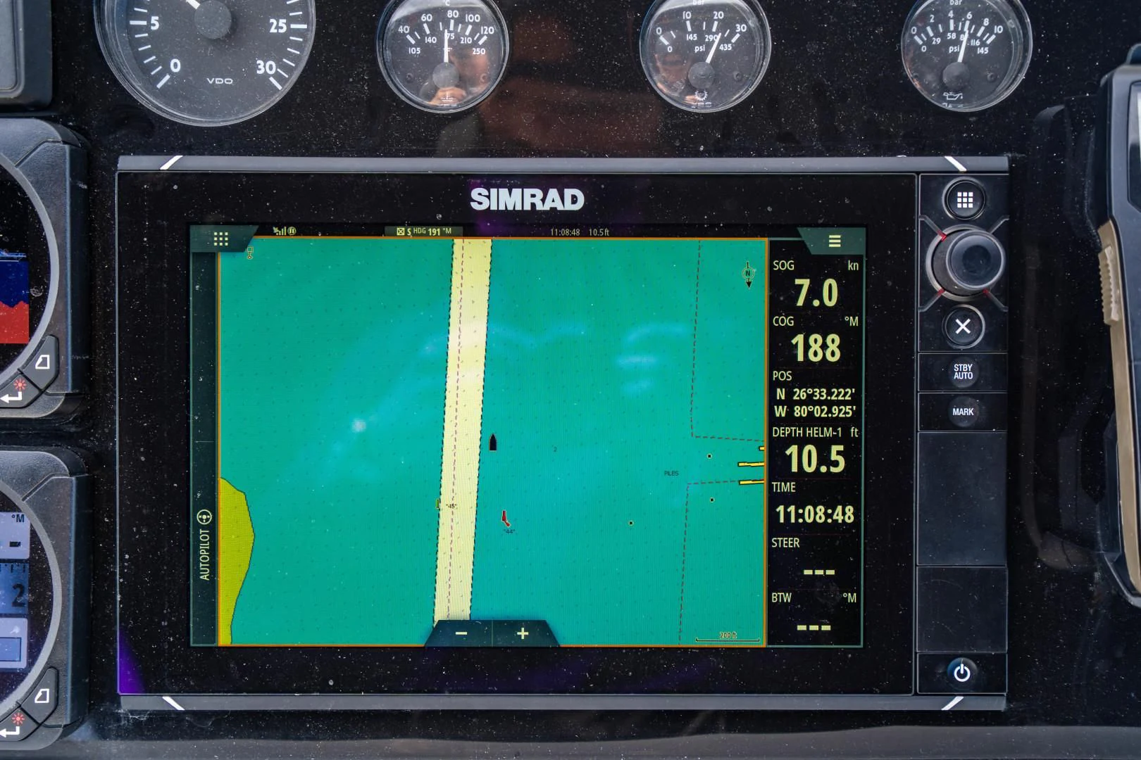 graphical user interface aboard SUBMARINO Yacht for Sale