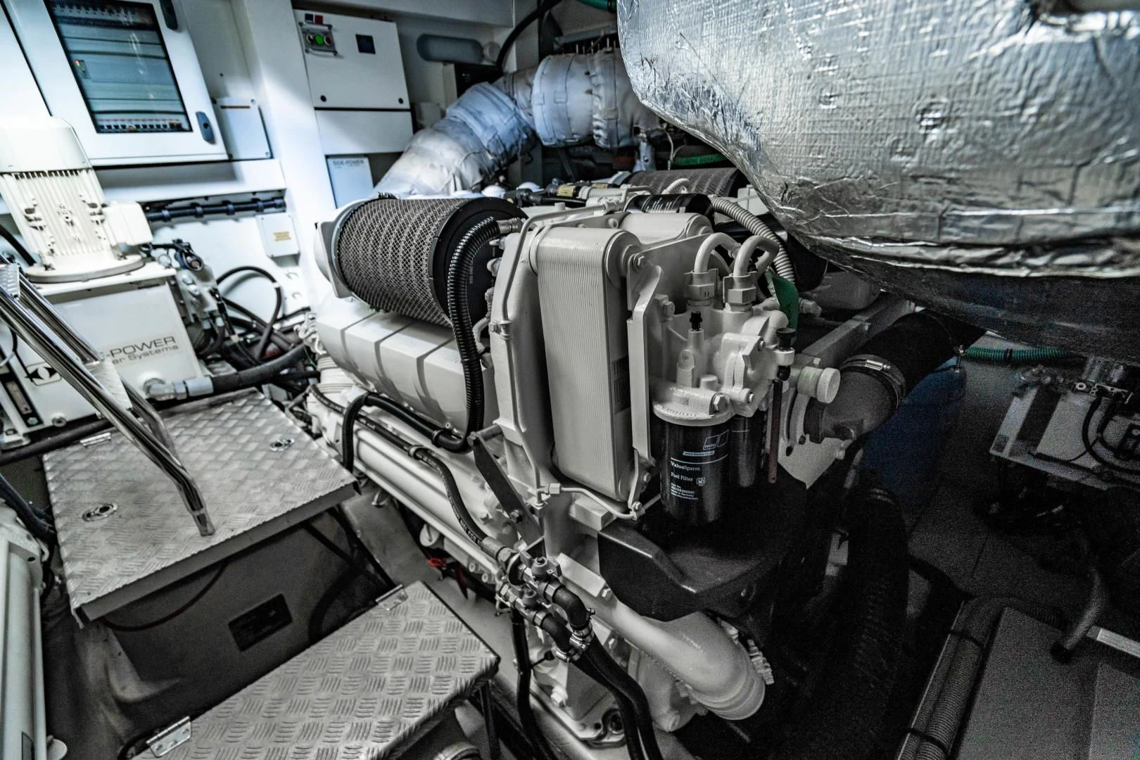 a machine with a large metal cylinder aboard SUBMARINO Yacht for Sale