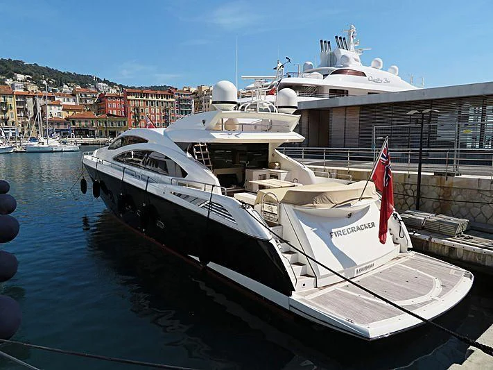 a boat docked at a pier aboard BST SUNRISE Yacht for Sale