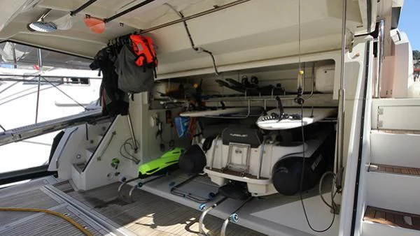 a large white machine with wires aboard BST SUNRISE Yacht for Sale