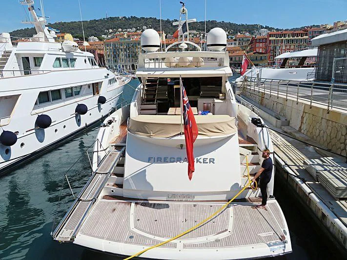 a boat docked at a pier aboard BST SUNRISE Yacht for Sale