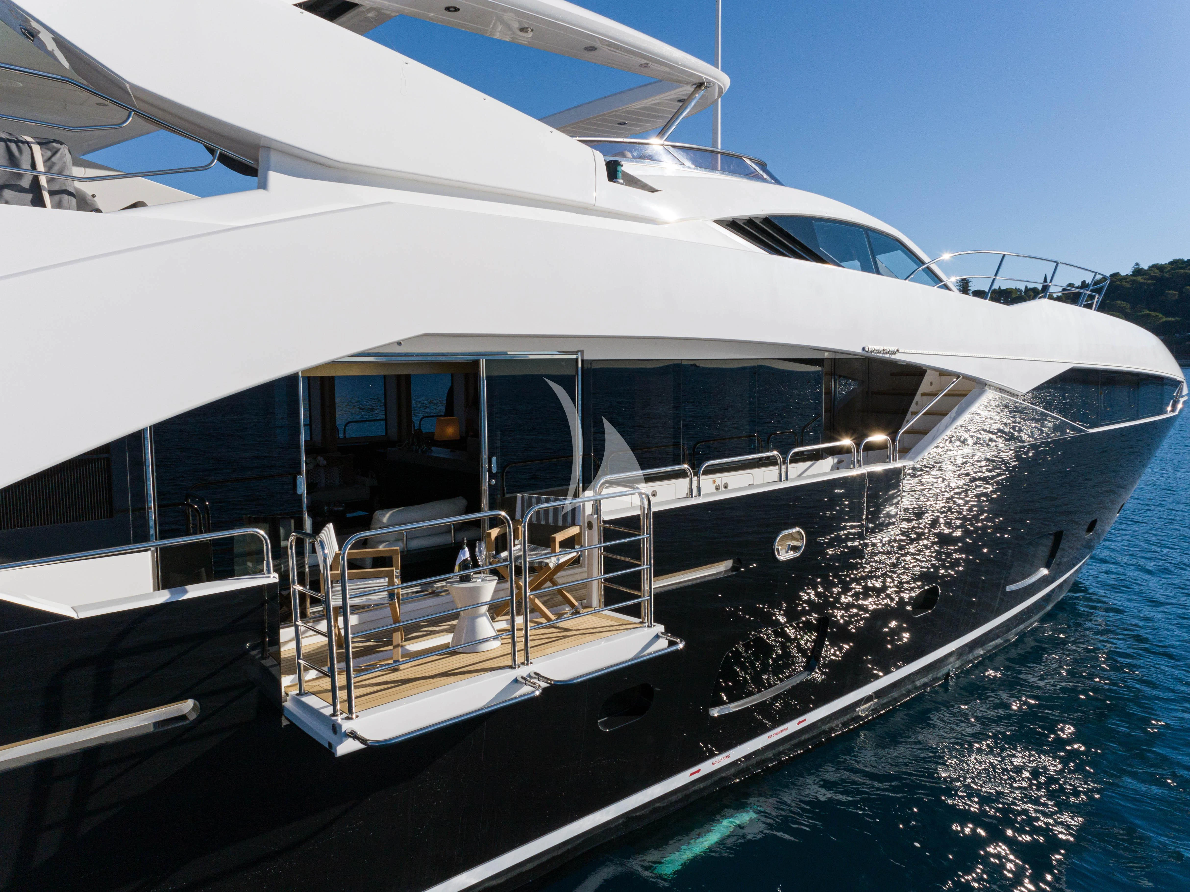 a boat on the water aboard OKSANCHIK Yacht for Charter