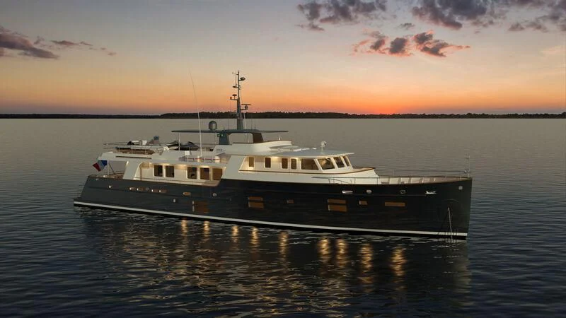 a boat on the water aboard ARAOK II Yacht for Sale