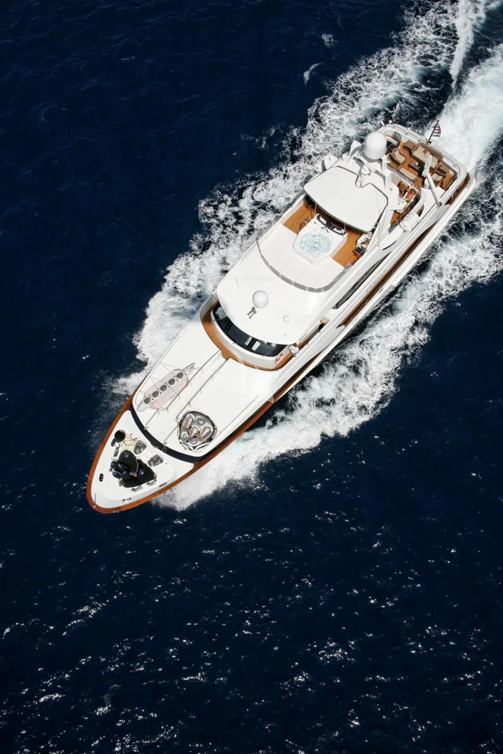 a boat on the water aboard SATINE Yacht for Sale