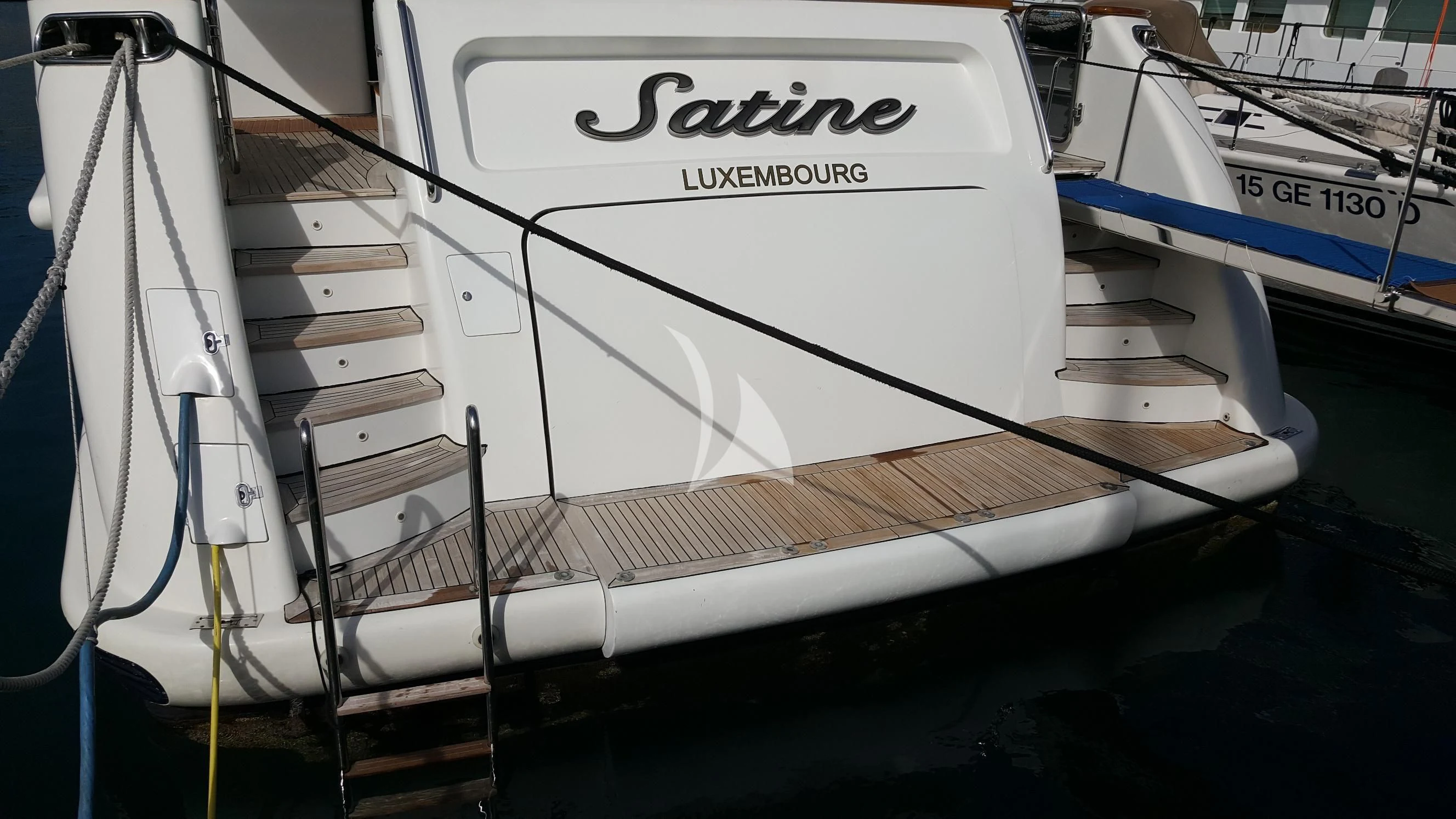 diagram aboard SATINE Yacht for Sale