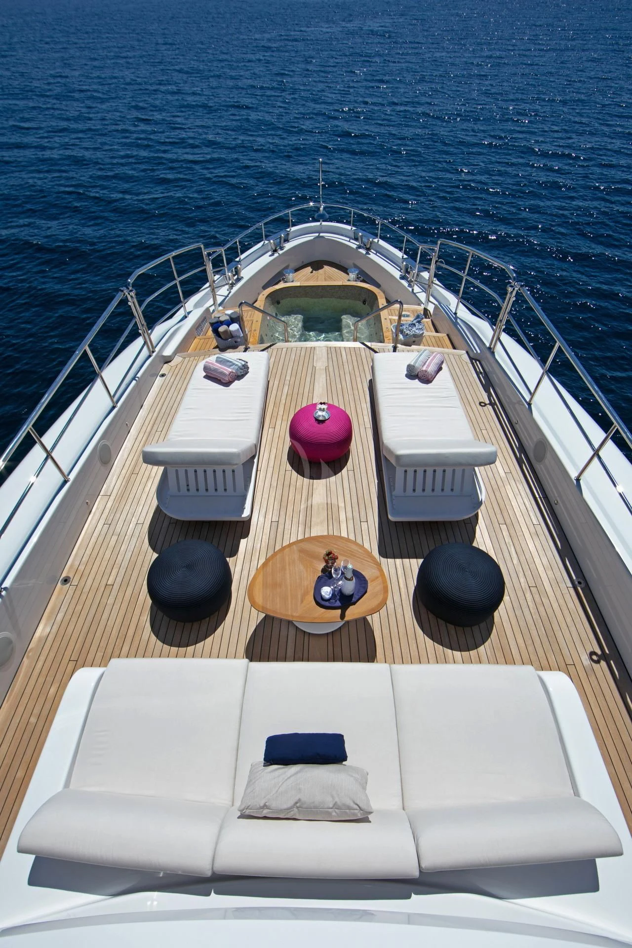 a boat on the water aboard NAZ Yacht for Sale