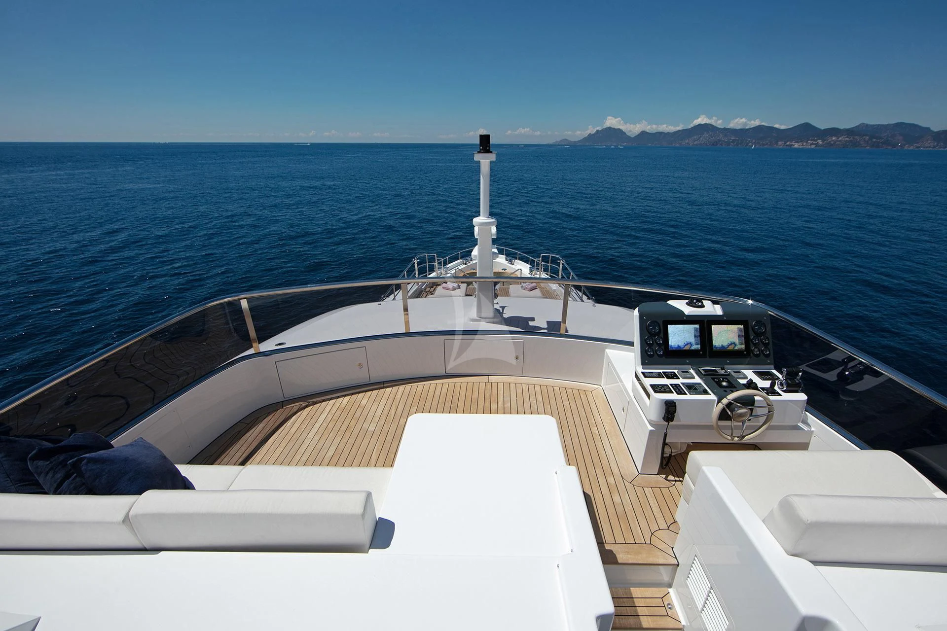 a boat on the water aboard NAZ Yacht for Sale