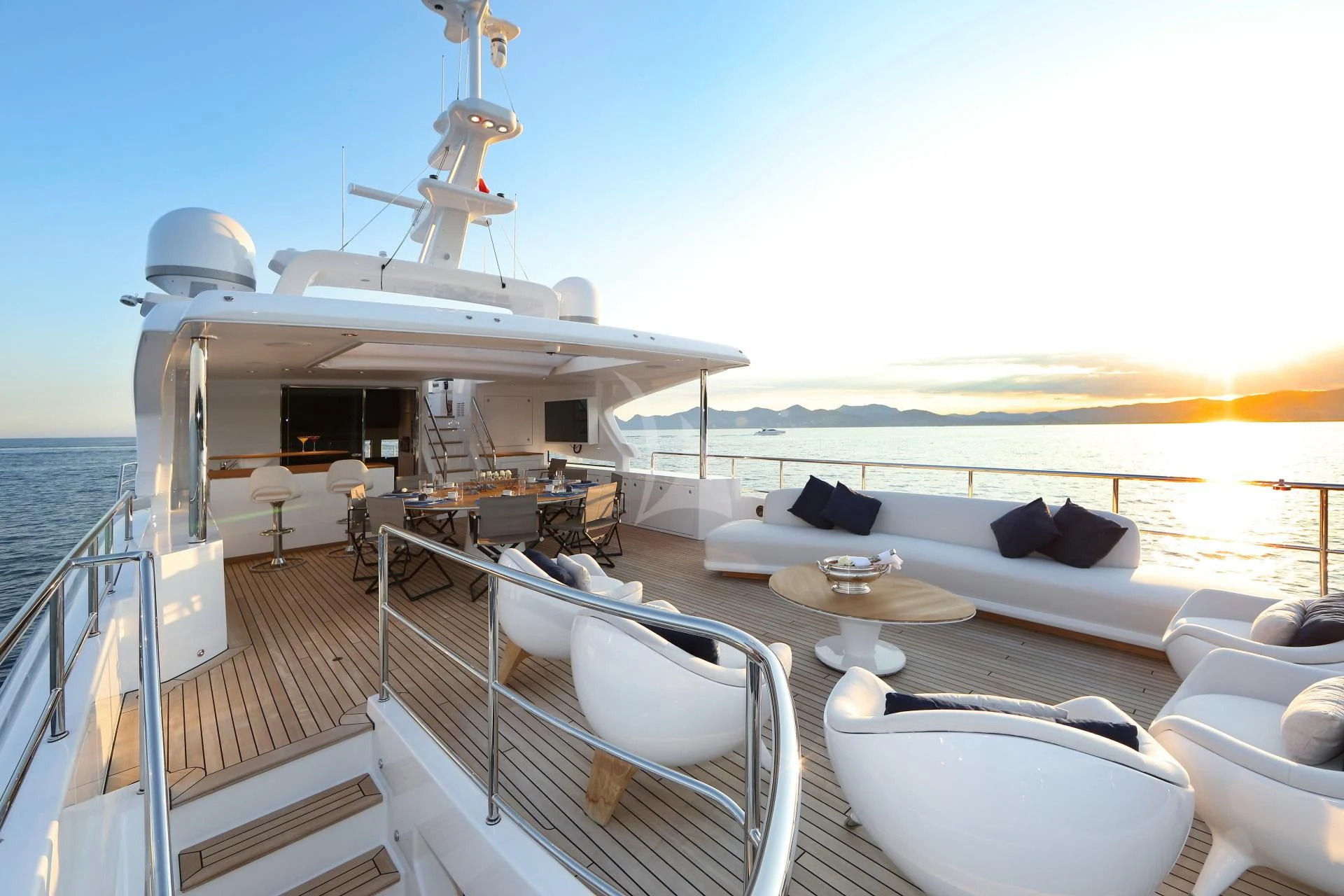 a boat on a boat aboard NAZ Yacht for Sale