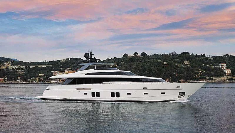 a boat on the water aboard VACANOS Yacht for Sale