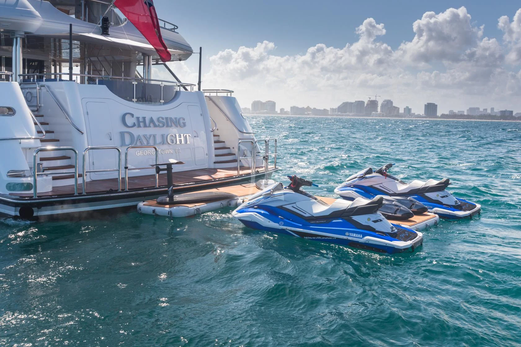 boats on the water aboard CHASING DAYLIGHT Yacht for Sale
