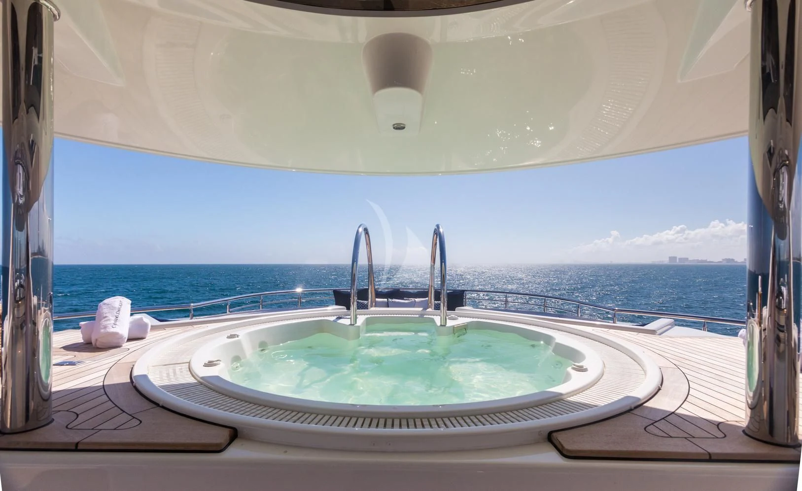 a sink on a boat aboard CHASING DAYLIGHT Yacht for Sale