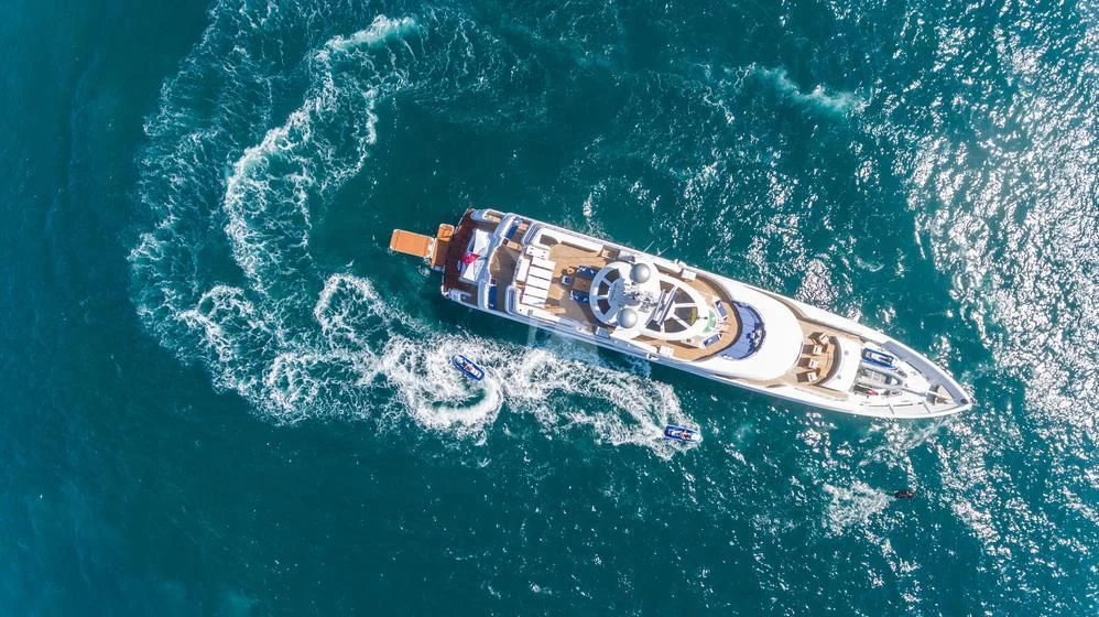 a satellite in space aboard CHASING DAYLIGHT Yacht for Sale