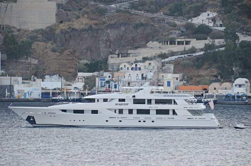 a boat on the water aboard CHASING DAYLIGHT Yacht for Sale