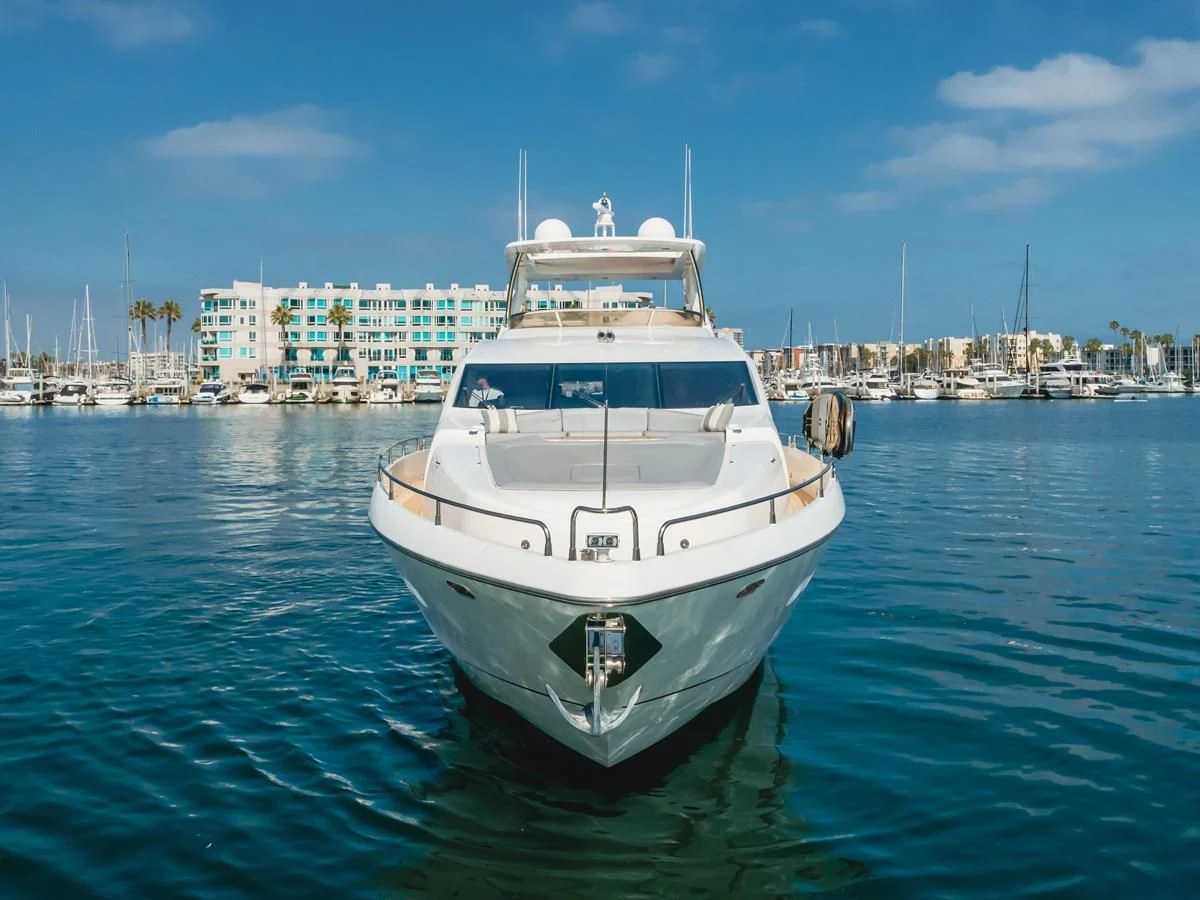 a boat in the water aboard INDECENT PROPOSAL 4 Yacht for Sale