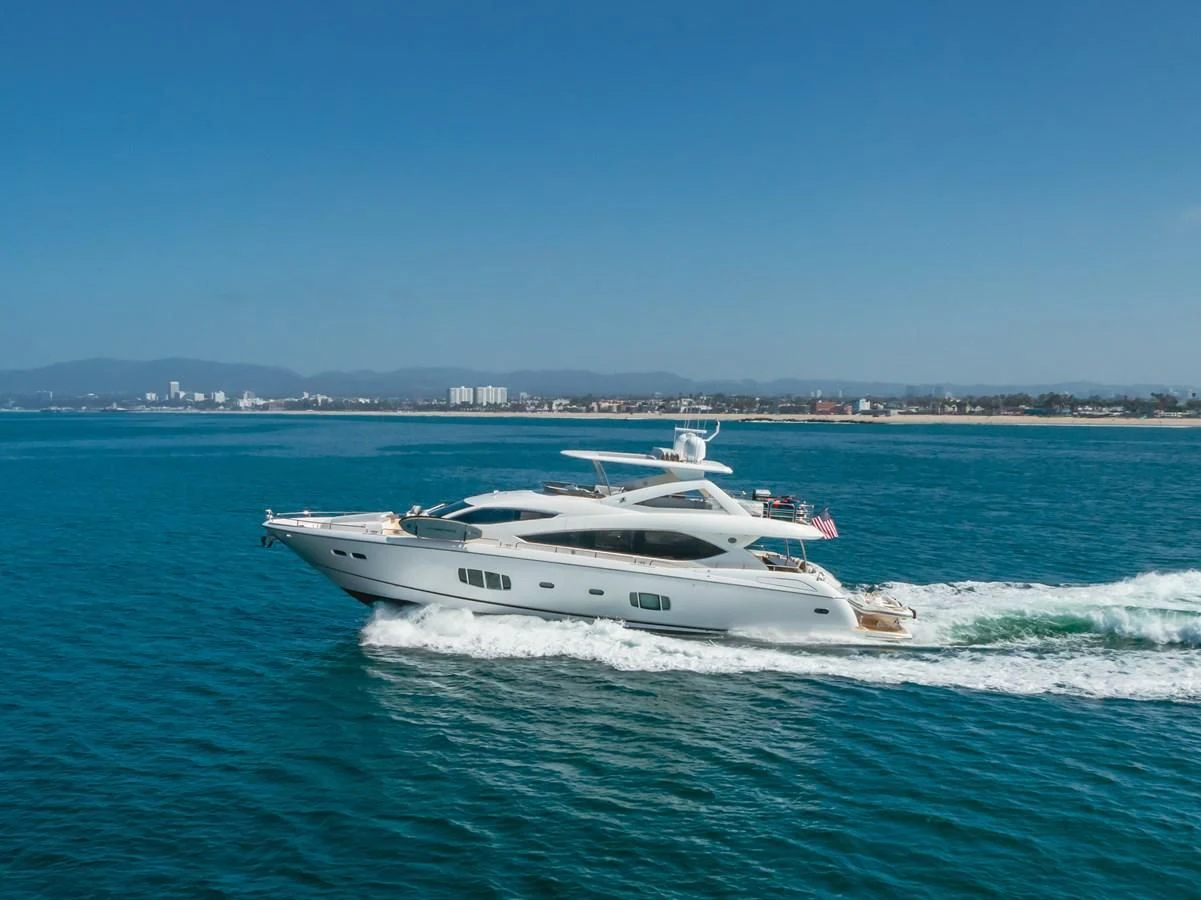 a boat on the water aboard INDECENT PROPOSAL 4 Yacht for Sale