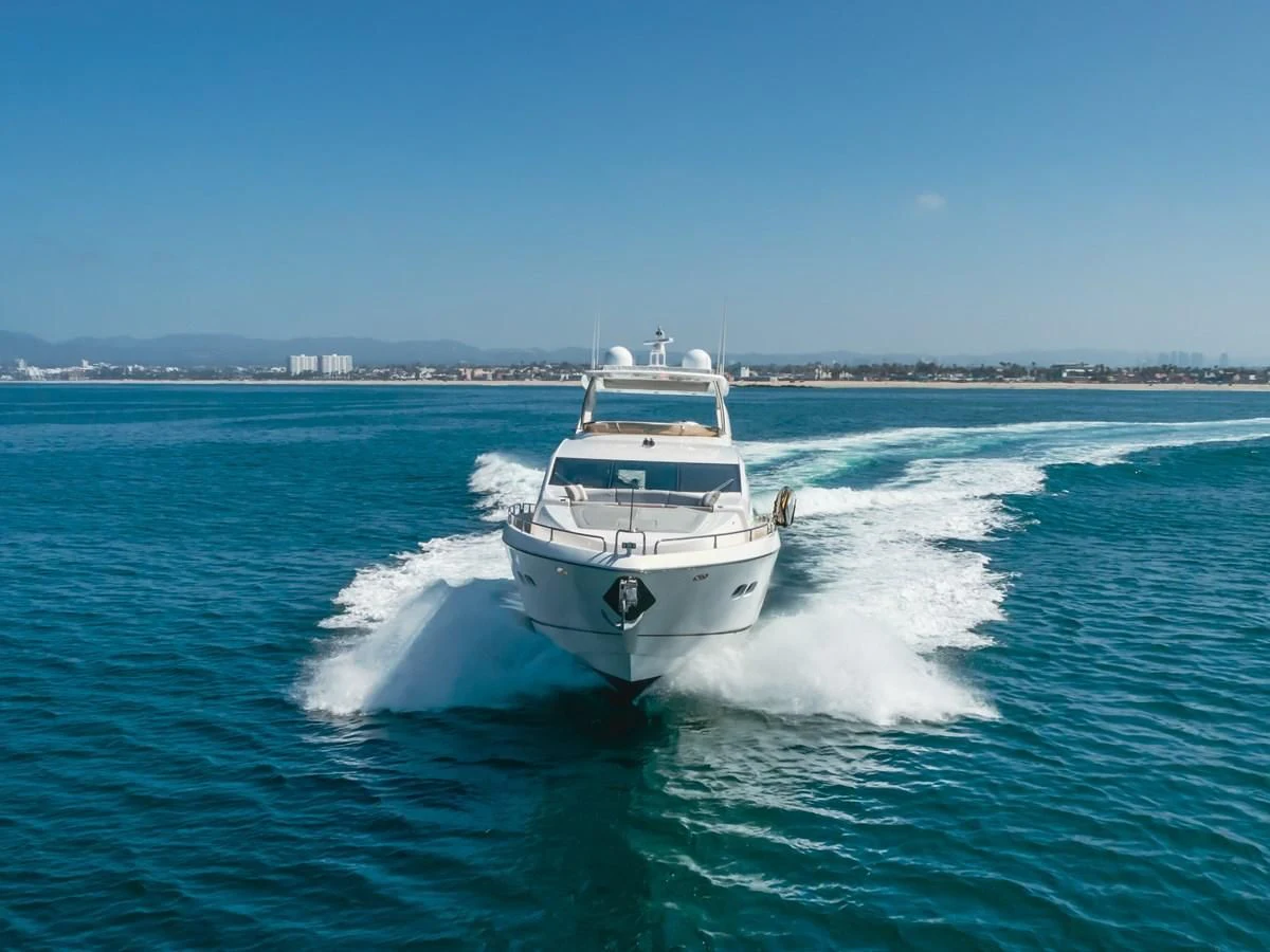 a boat on the water aboard INDECENT PROPOSAL 4 Yacht for Sale