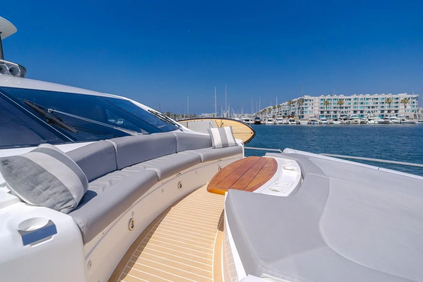 the inside of a boat aboard INDECENT PROPOSAL 4 Yacht for Sale