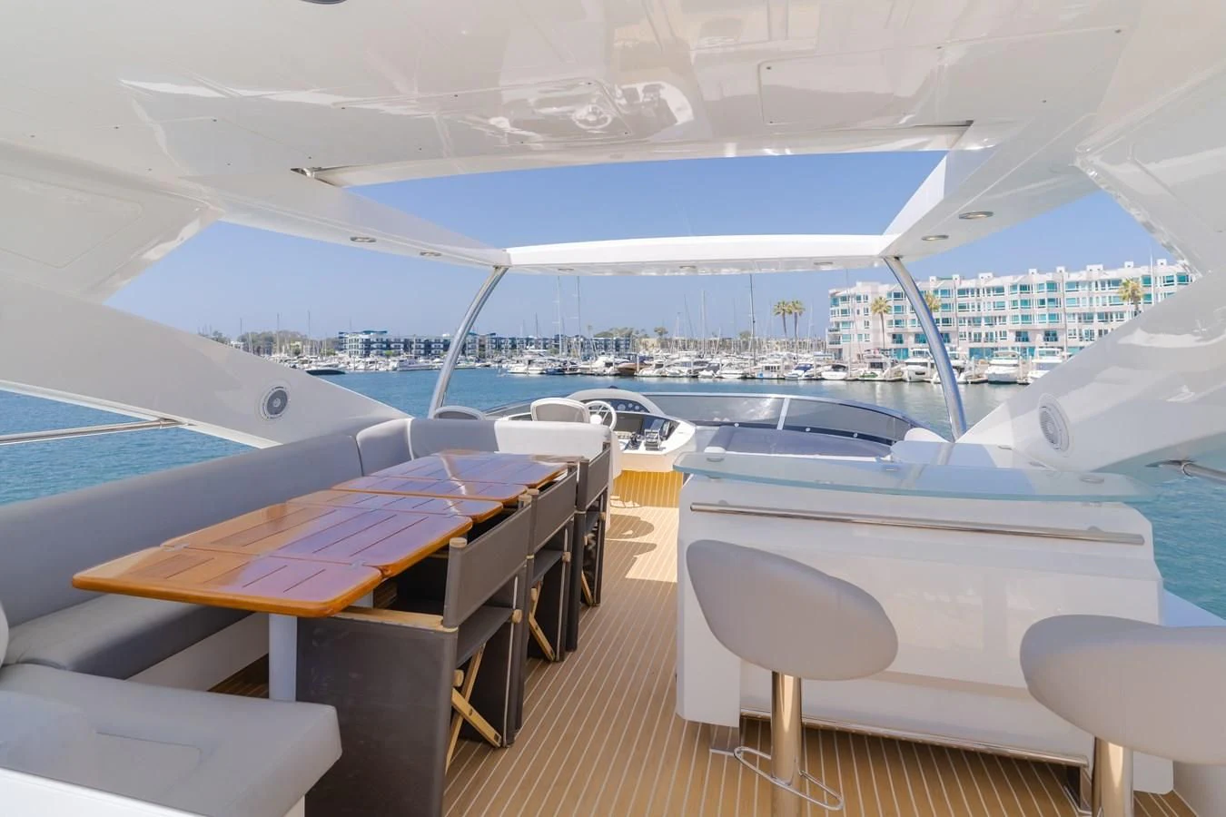 a boat on the water aboard INDECENT PROPOSAL 4 Yacht for Sale
