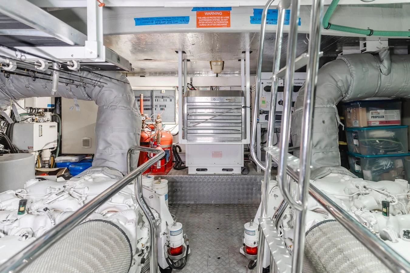 a close-up of a factory aboard INDECENT PROPOSAL 4 Yacht for Sale
