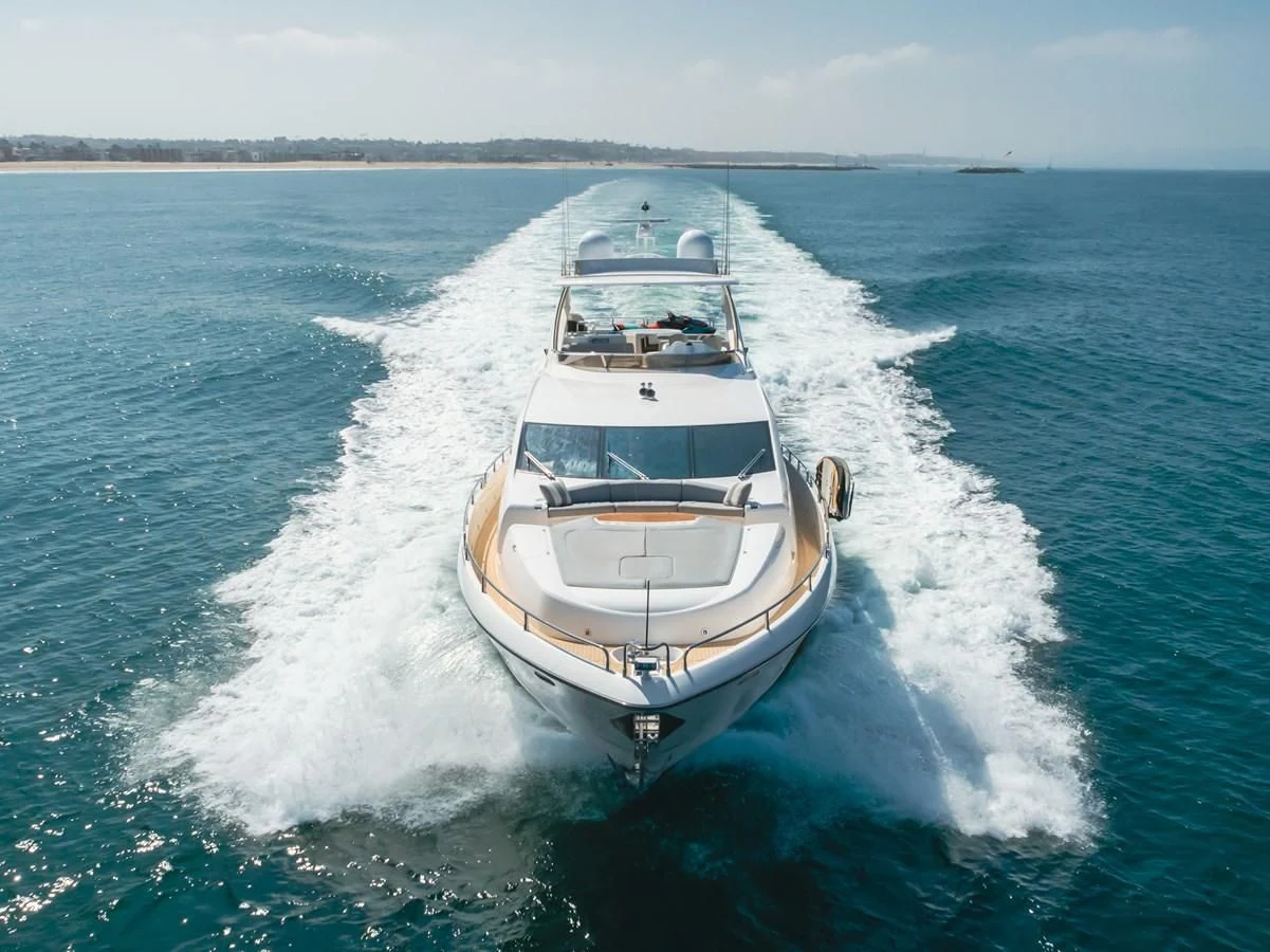 a boat on the water aboard INDECENT PROPOSAL 4 Yacht for Sale