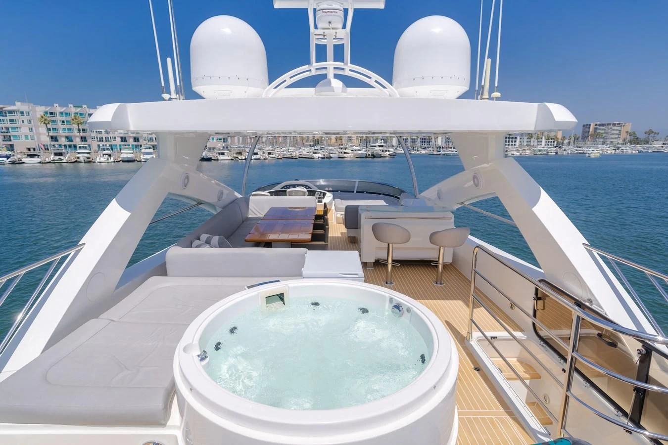 a boat on the water aboard INDECENT PROPOSAL 4 Yacht for Sale