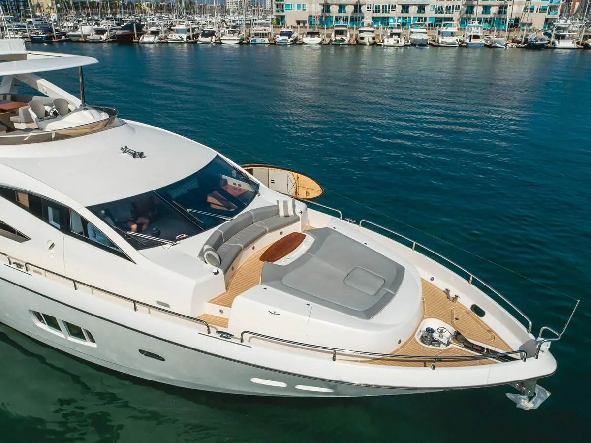 a boat in the water aboard INDECENT PROPOSAL 4 Yacht for Sale