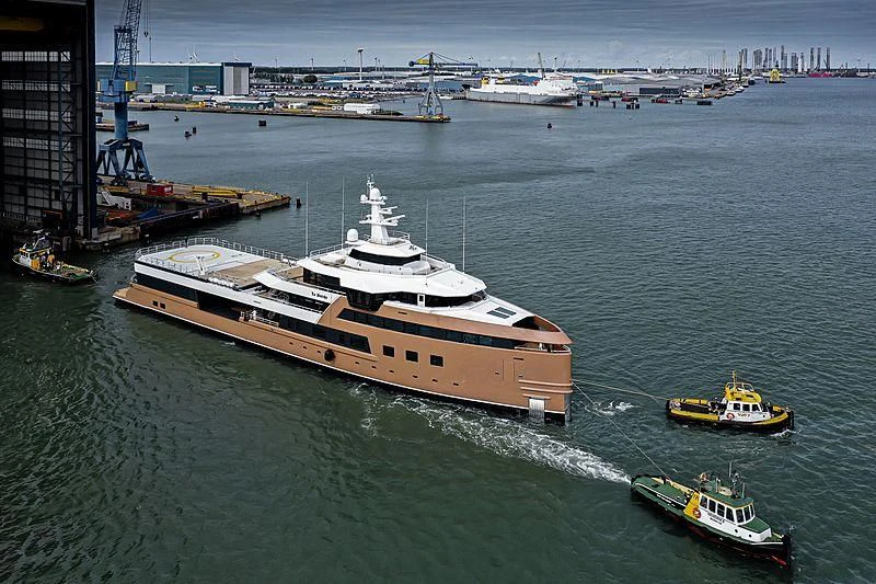 a group of boats in the water aboard LA DATCHA Yacht for Sale