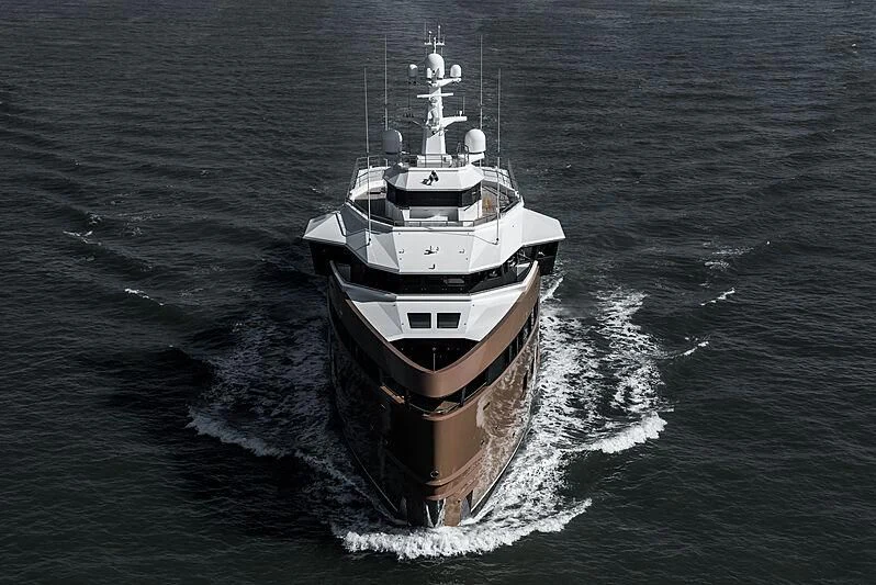 a boat on the water aboard LA DATCHA Yacht for Sale