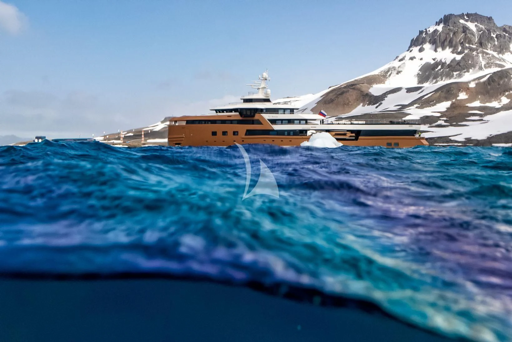 a ship in the water aboard LA DATCHA Yacht for Sale