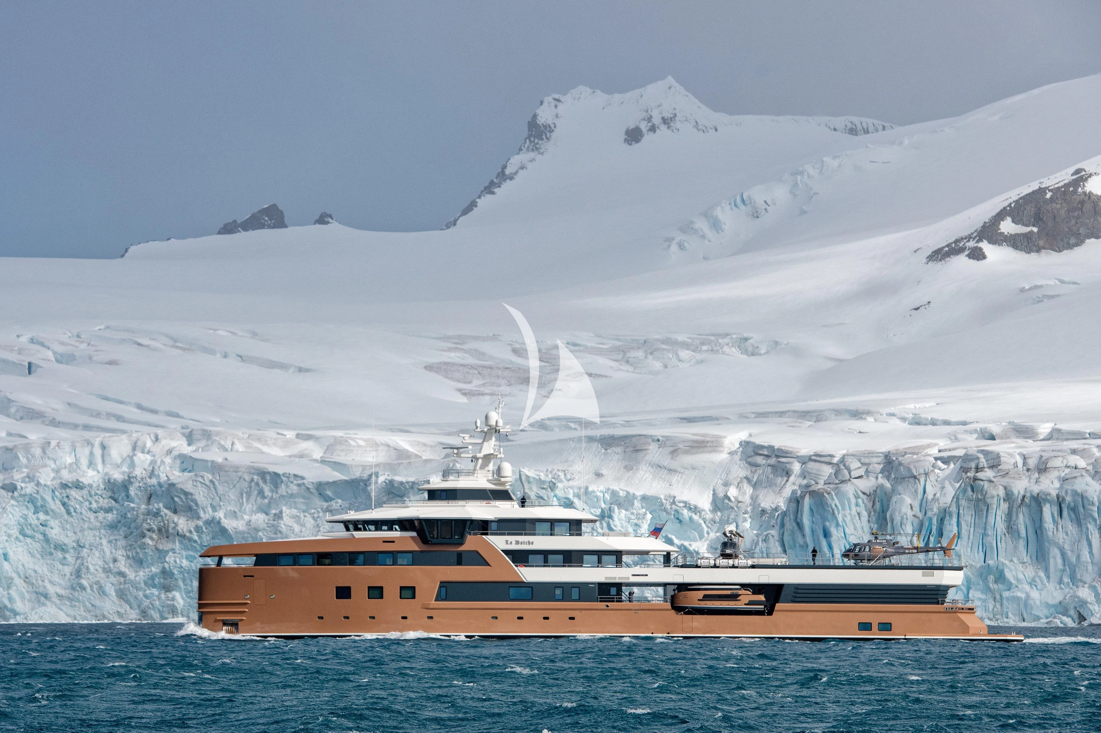 a ship in the water aboard LA DATCHA Yacht for Sale