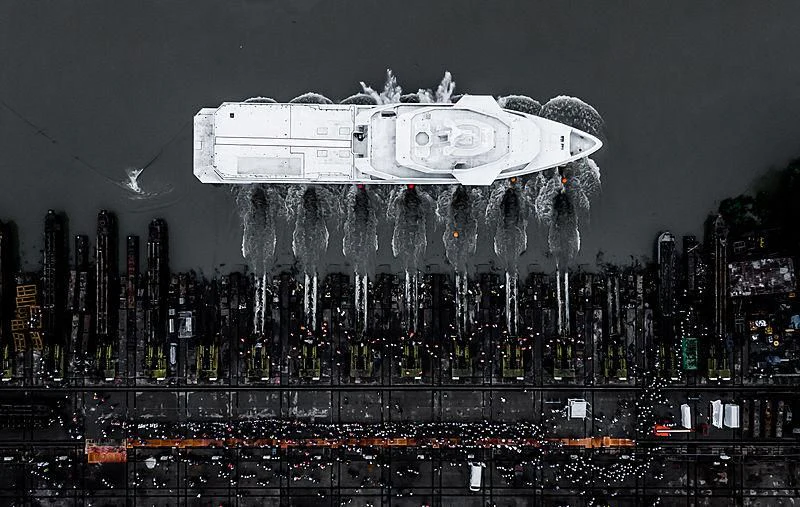 a large crowd of people at a concert aboard LA DATCHA Yacht for Sale