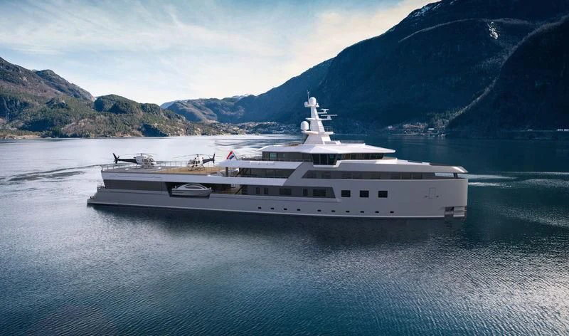 a ship in the water aboard LA DATCHA Yacht for Sale