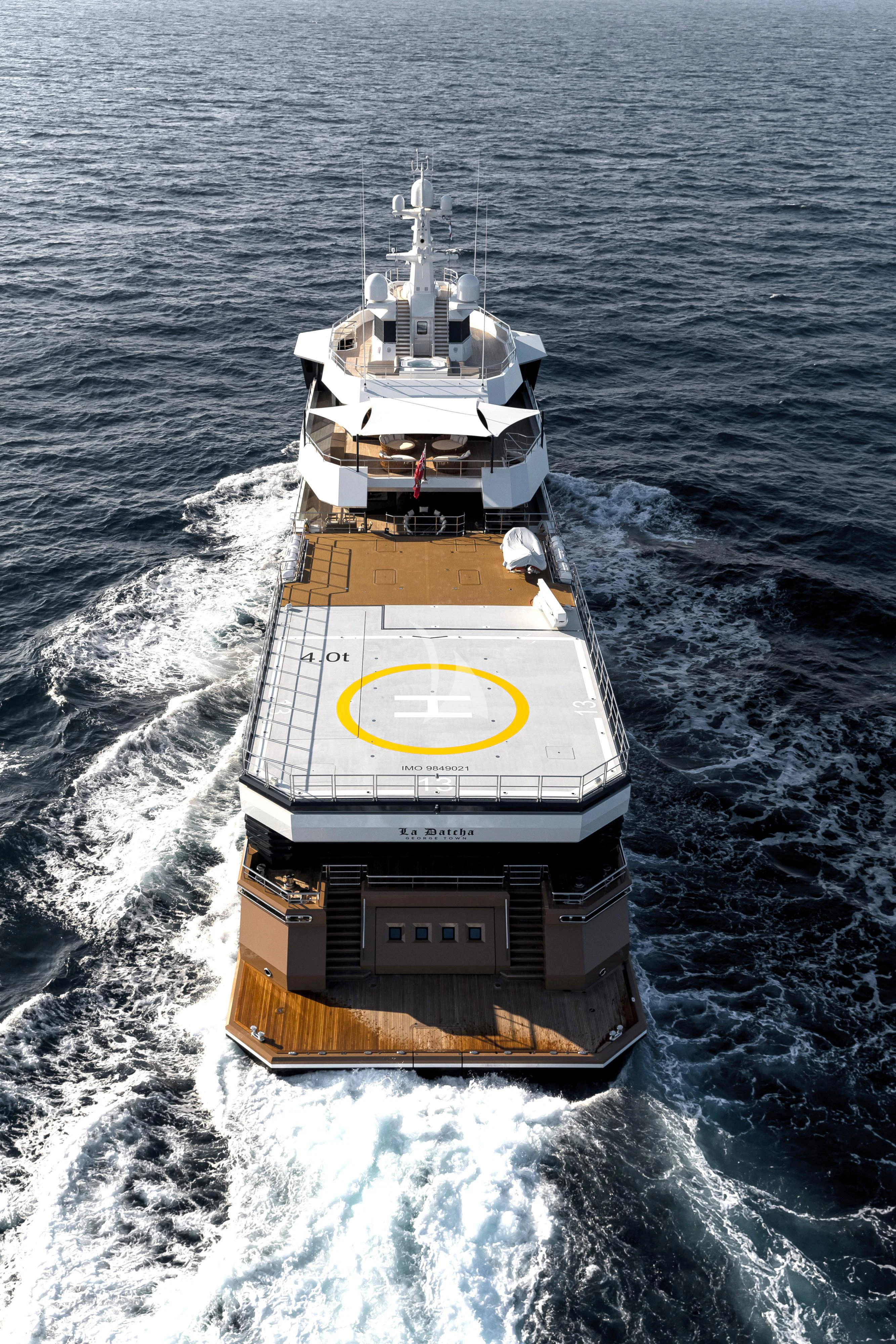 a ship in the water aboard LA DATCHA Yacht for Sale