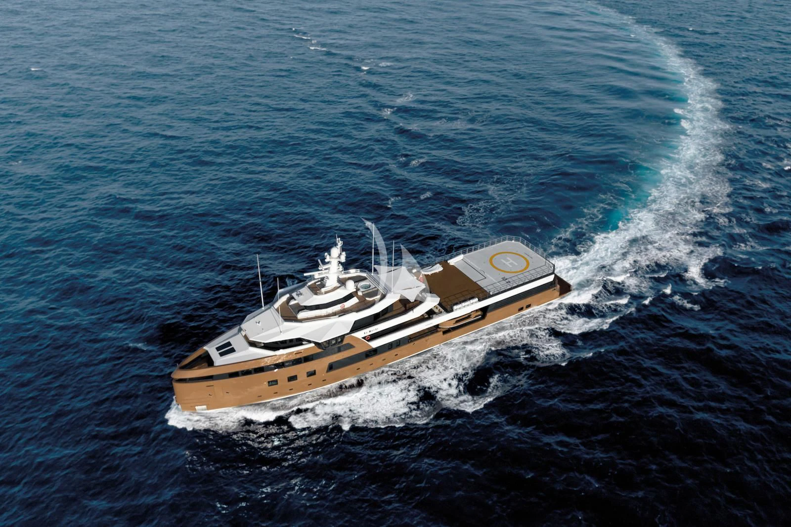 a ship in the water aboard LA DATCHA Yacht for Sale