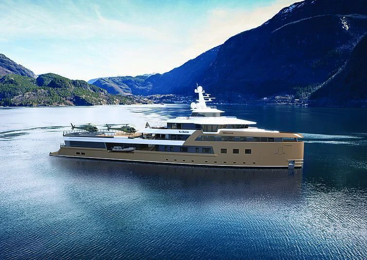 a ship on the water aboard LA DATCHA Yacht for Sale