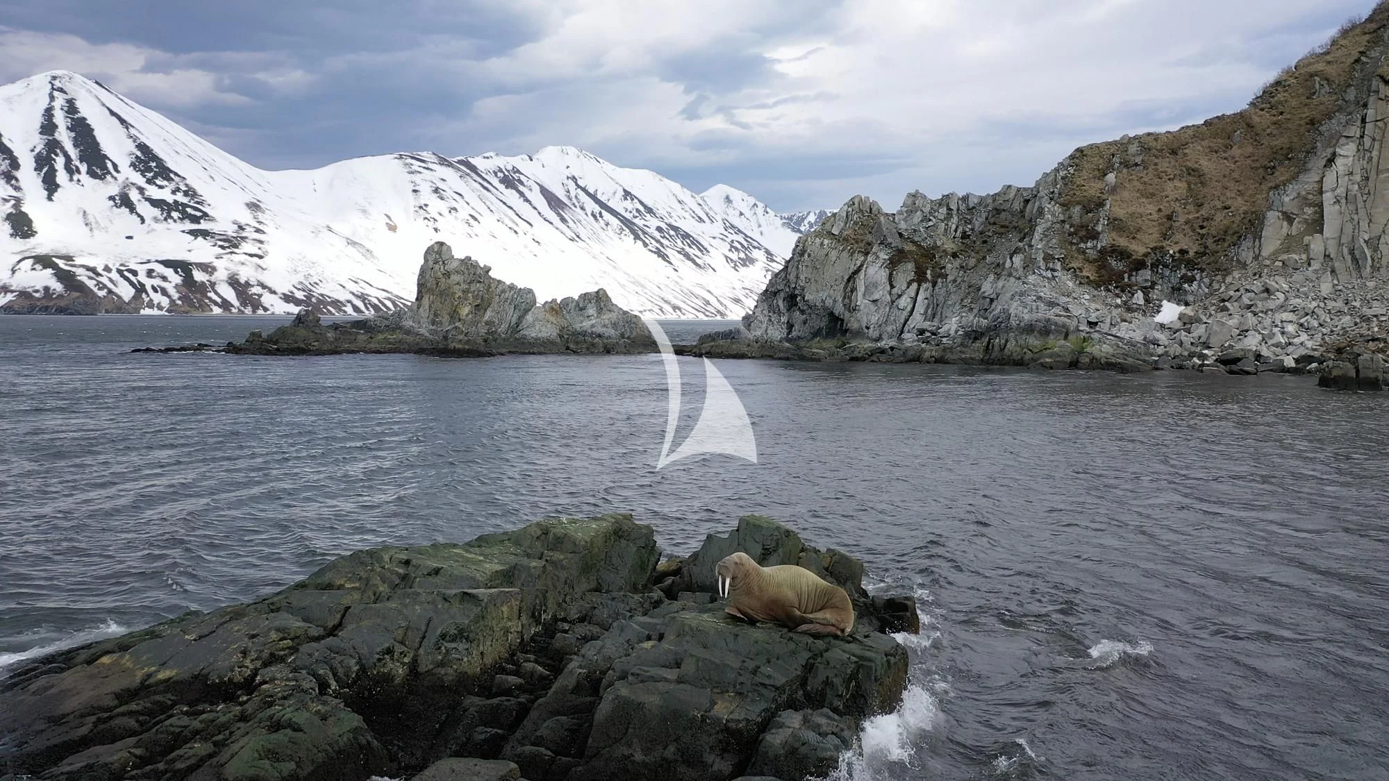 a body of water with mountains in the background aboard LA DATCHA Yacht for Sale