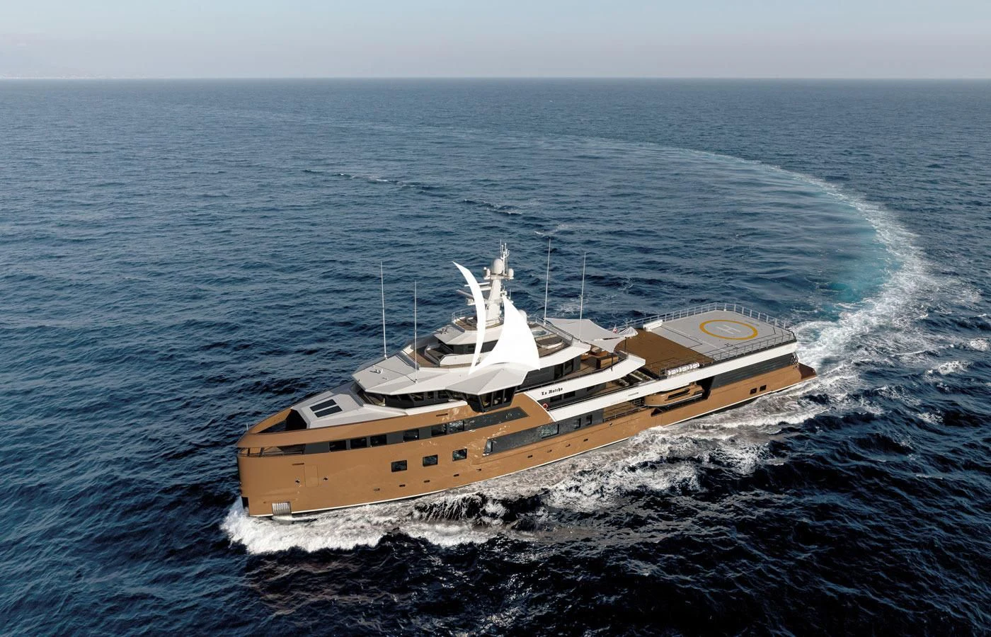 a ship in the water aboard LA DATCHA Yacht for Sale