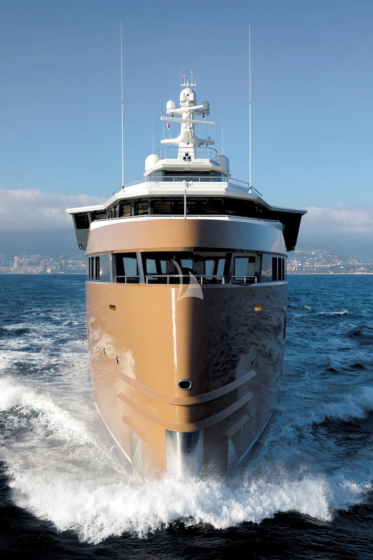 a boat on the water aboard LA DATCHA Yacht for Sale