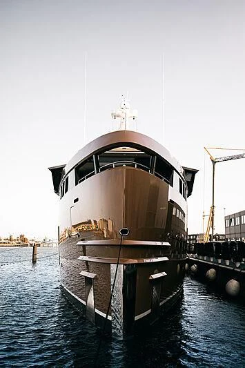 a boat in the water aboard LA DATCHA Yacht for Sale