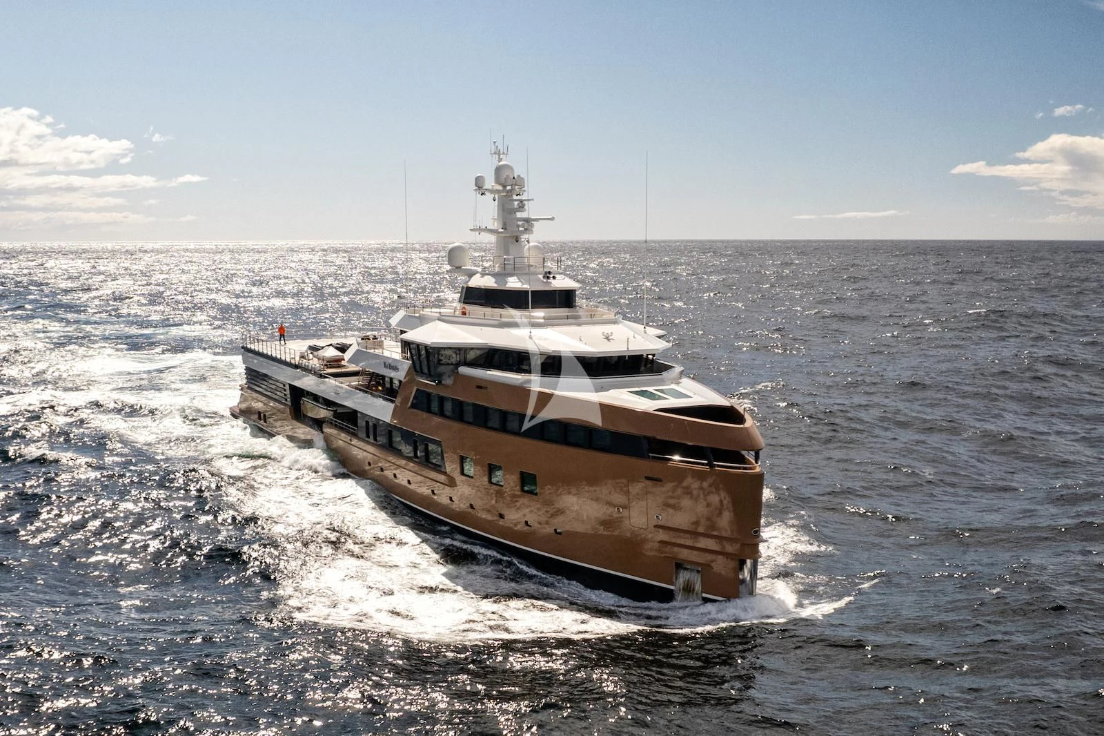 a boat on the water aboard LA DATCHA Yacht for Sale