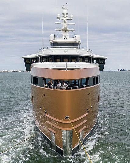 a boat on the water aboard LA DATCHA Yacht for Sale