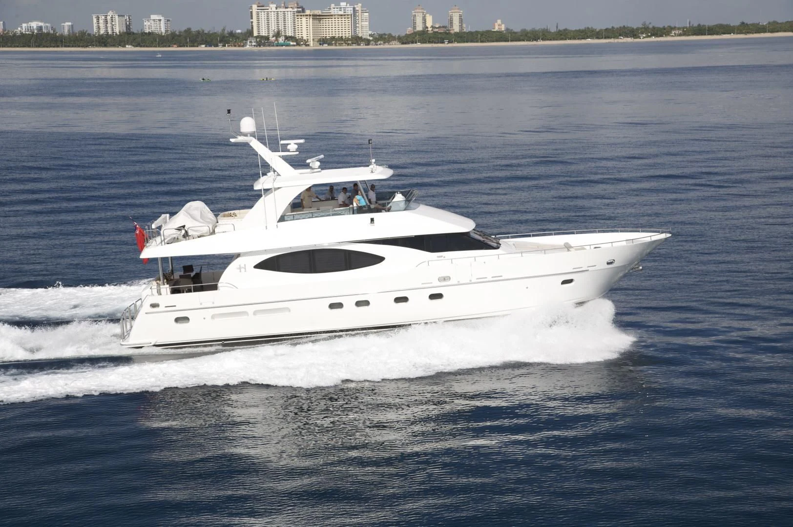 a white yacht on the water aboard LADY C II Yacht for Sale