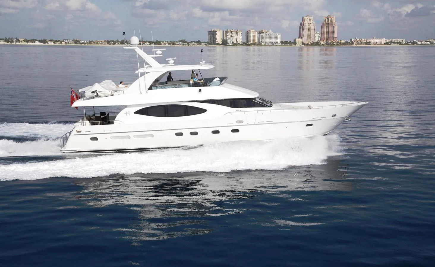 a white yacht in the water aboard LADY C II Yacht for Sale