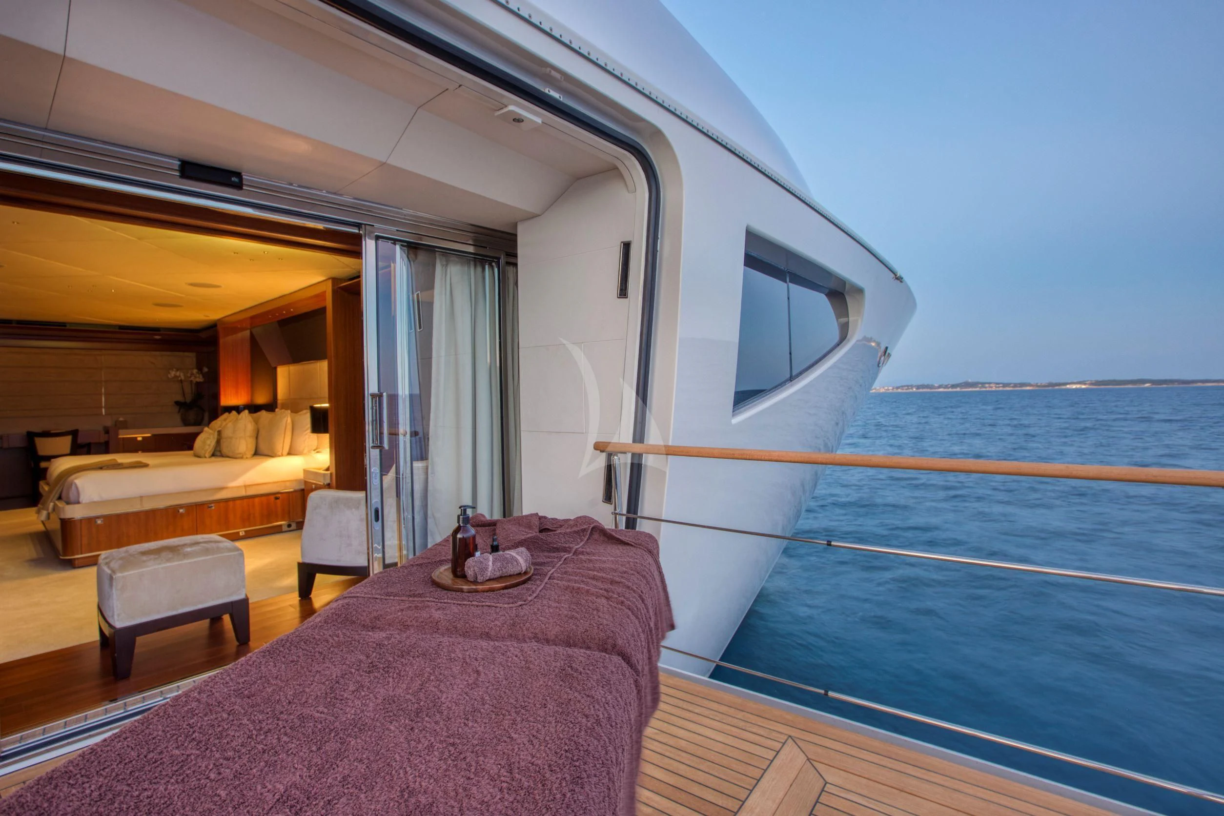 a boat on the water aboard MARAYA Yacht for Sale