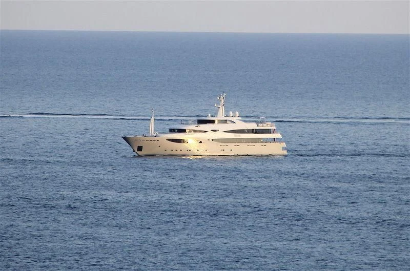 a boat in the water aboard MARAYA Yacht for Sale