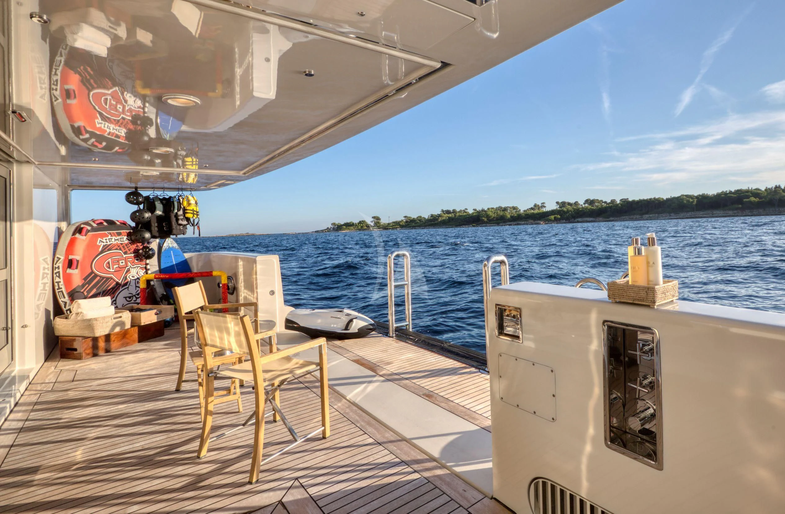 a boat on the water aboard MARAYA Yacht for Sale