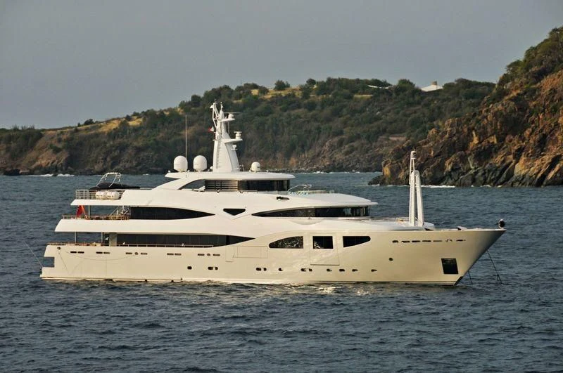 a yacht on the water aboard MARAYA Yacht for Sale