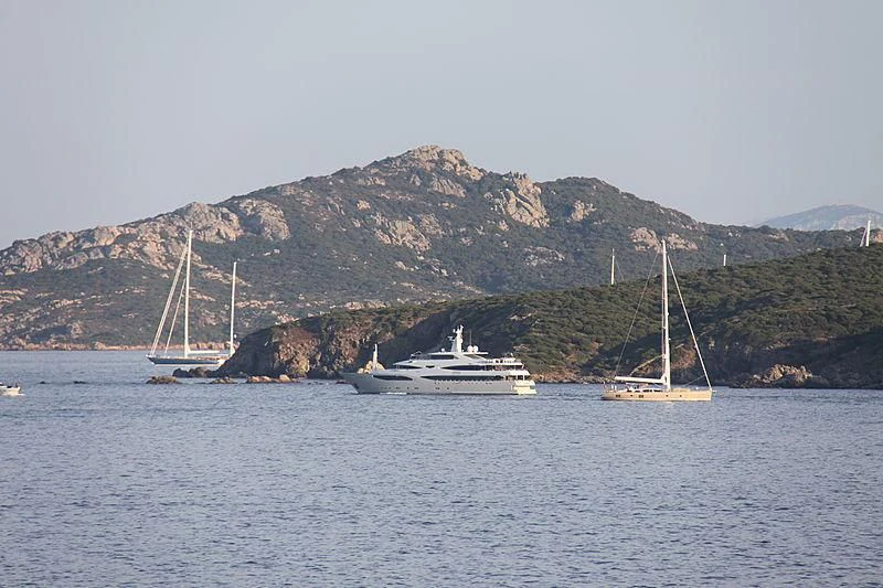 boats in the water aboard MARAYA Yacht for Sale