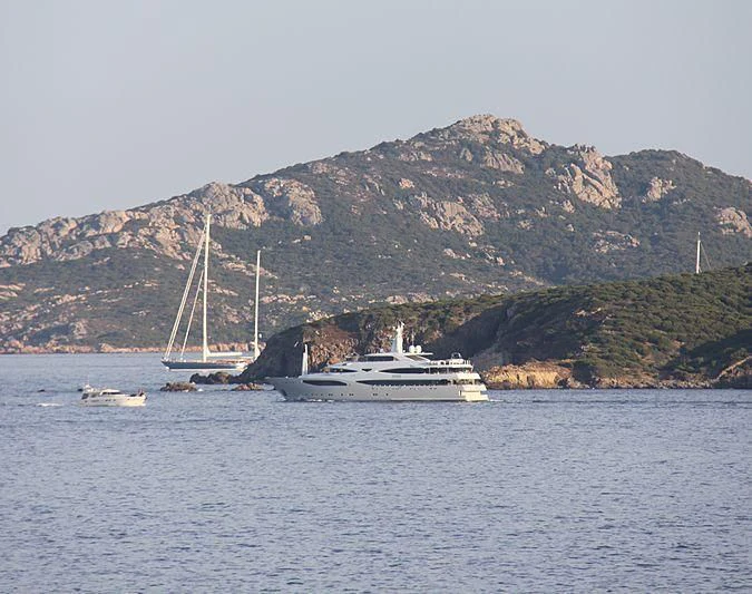 a boat in the water aboard MARAYA Yacht for Sale